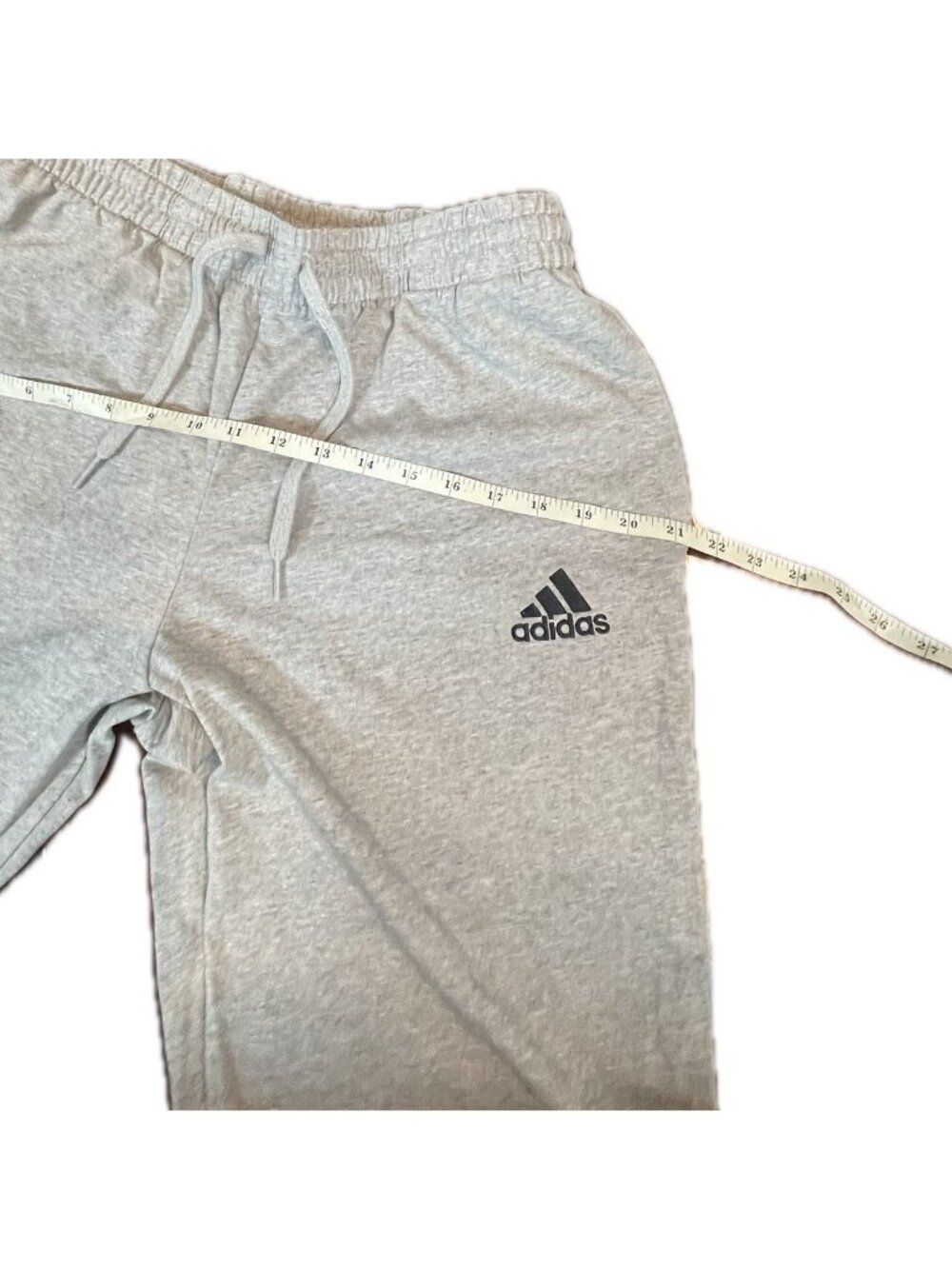 Adidas Mens Heather Gray Jersey tapered Pants Light Weight Size Large - Picture 5 of 14